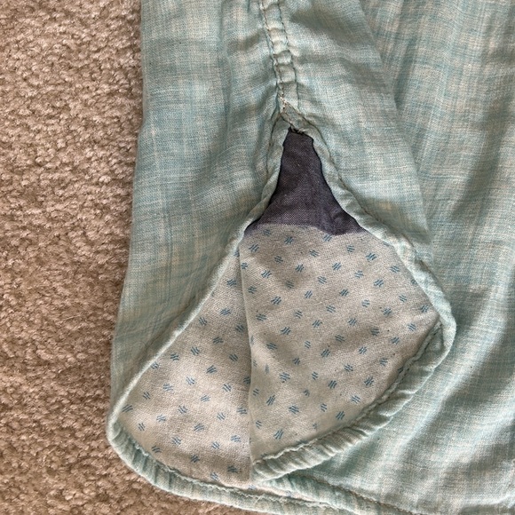 NWT! True Grit Men's Baja Short Sleeve 2 Pocket Button Down Shirt Cotton Sky - Picture 4 of 9